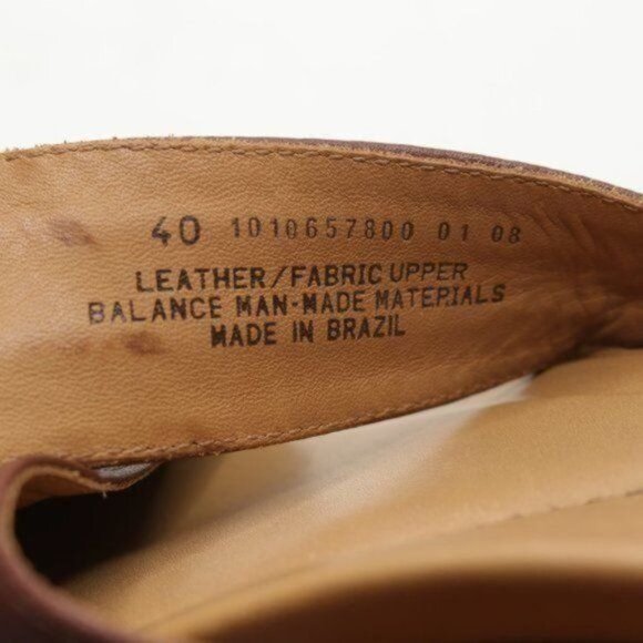 Dansko Neeci Women's Size 40 Brown & Cream Leather Wedge Slide Sandals - Picture 10 of 11